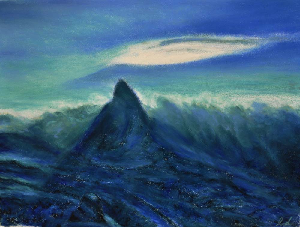 Matterhorn. Oil pastel on paper, 60x75, 2016