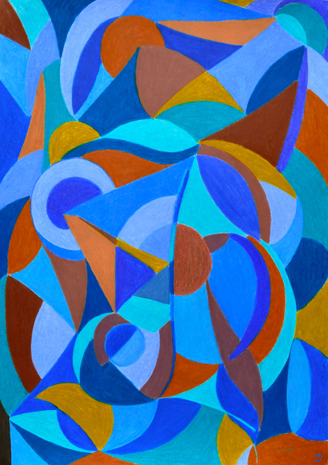 Coloriage, 26. Crayon de couleur sur papier, 42x30, 2026