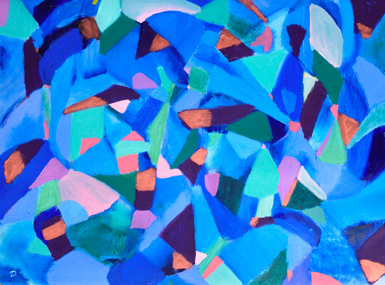 Variations, 4. Huile sur papier, 56x76, 2026