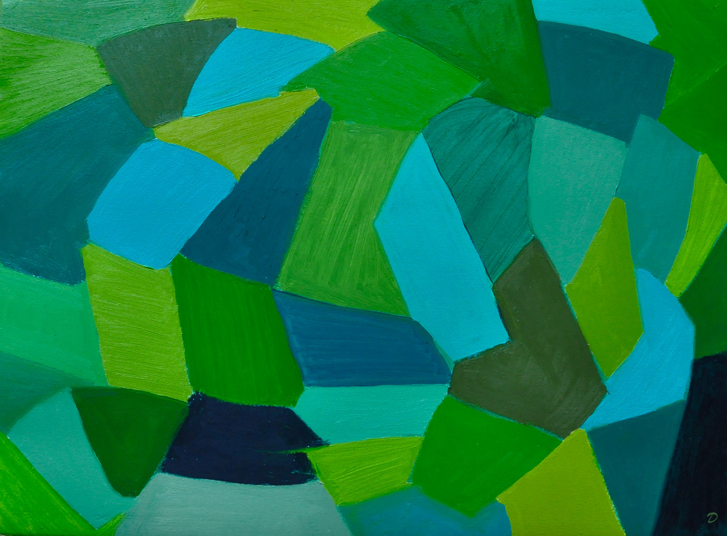 Variation, 6. Huile sur papier, 56x76, 2026