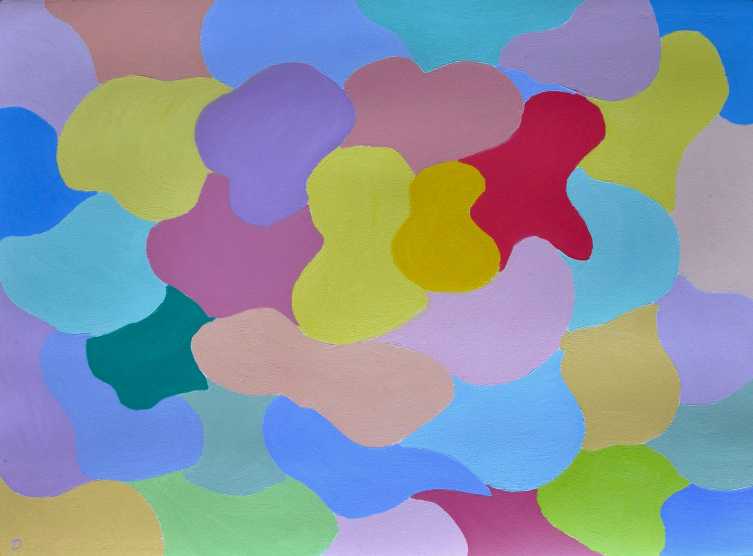 Variation, 7. Huile sur papier, 56x76, 2026