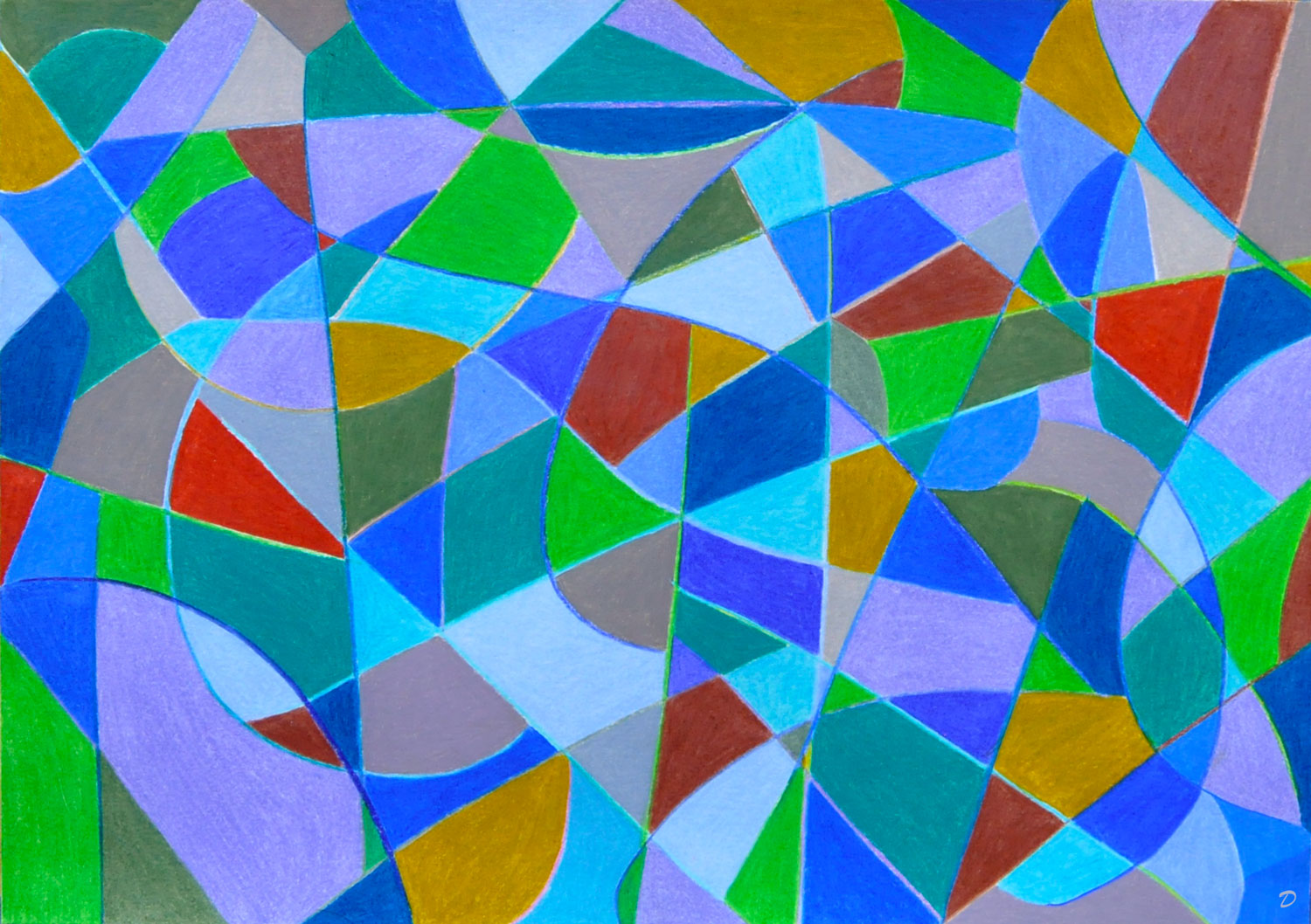 Coloriage, 30. Crayon de couleur sur papier, 42x30, 2026